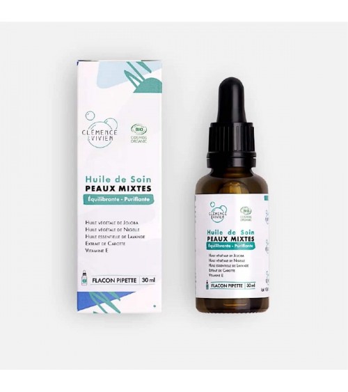 Olio per la cura del viso - pelle mista Clémence et Vivien cosmetici naturali cosmeci svizzeri