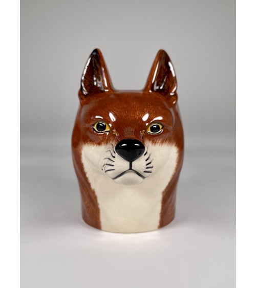Renard - Porte crayon & stylo, Petit pot de fleur Quail Ceramics bureau original design pour plantes intérieur à couvert bros...