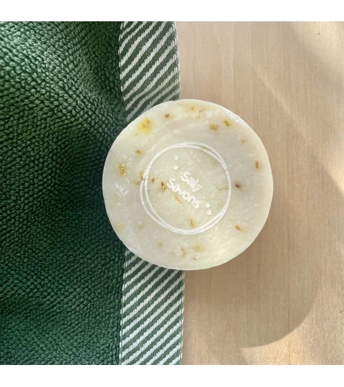 Sésame et agrumes - Savon solide naturel corps et visage Saly Savons artisanal pour les mains le visage le corps savons artis...