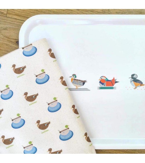 Canards - Plateau de service rectangulaire en bois Ellie Good illustration saladié service bois table apéritif apéro télé de ...