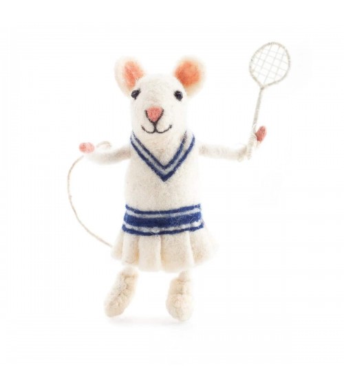 Martina, il topo tennista - Oggetto decorativo Sew Heart Felt particolari kitatori svizzera