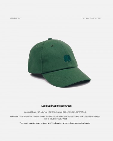 Cappellino - Logo Dad Cap - Verde muschio Trendsplant cool per uomo donna Kitatori Svizzera