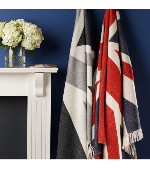 Plaid UNION JACK - Coperta in lana merino Bronte by Moon plaid per divano in lana coperta morbida letto matrimoniale plaides ...