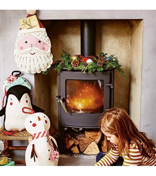 Weihnachtsmann - Weihnachtssocken für Kamin Sew Heart Felt Weihnachtsdekoration kaufen Weihnachtsbaum Deko Ideen 2024 Trend D...