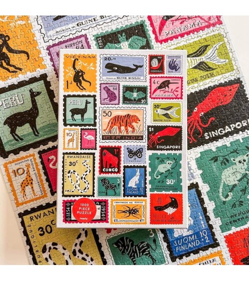 Stamped - Puzzle 1000 Teile Happily Puzzles  coole lustige schöne puzzle kaufen shönes motiv