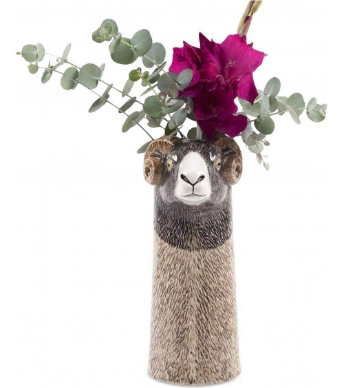 Swaledale Sheep - Large ceramic Flower Vase Quail Ceramics table flower living room vase kitatori switzerland