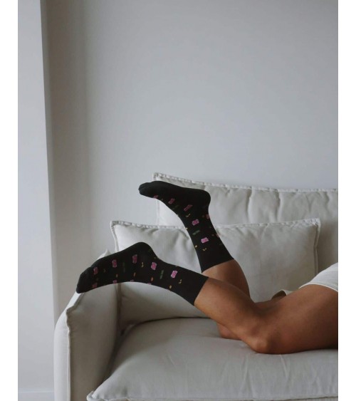 Tirelire - Chaussettes à motifs en coton bio The Captain Socks jolies pour femme originales pour homme chausset rigolotes dro...