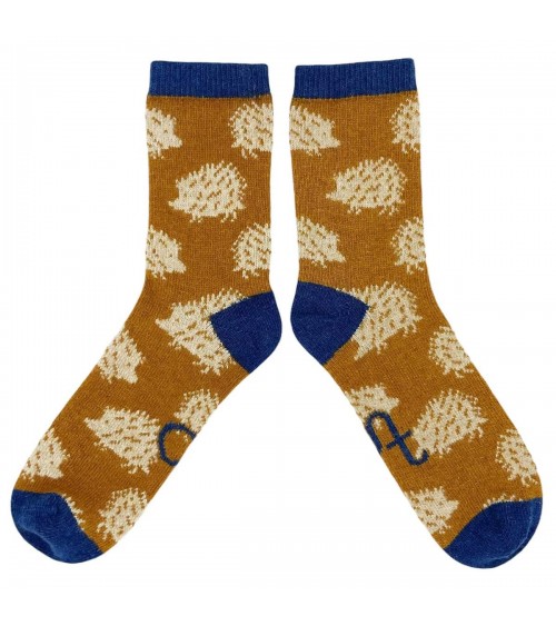 Hedgehog - Wool socks for women Catherine Tough funny crazy cute cool best pop socks for women men