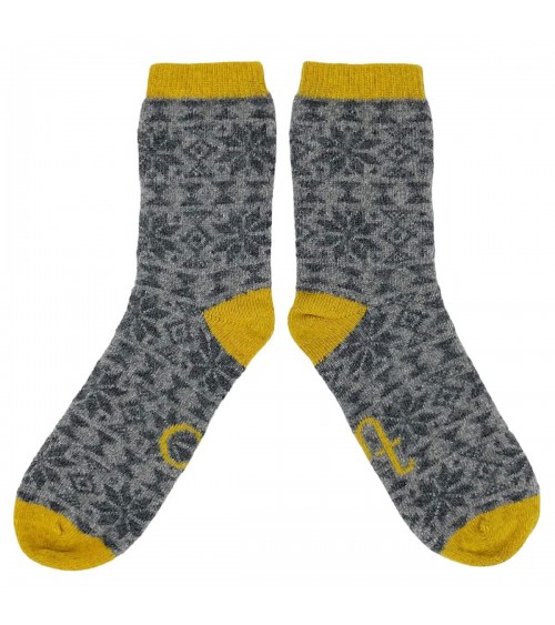Fair Isle - Calzettoni di lana donna Catherine Tough calze da uomo per donna divertenti simpatici particolari