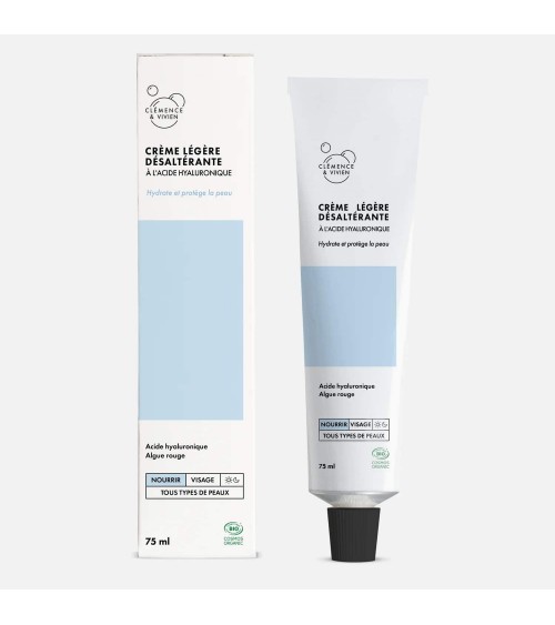 Light thirst quenching cream Clémence et Vivien vegan cruelty free cosmetic compagnies