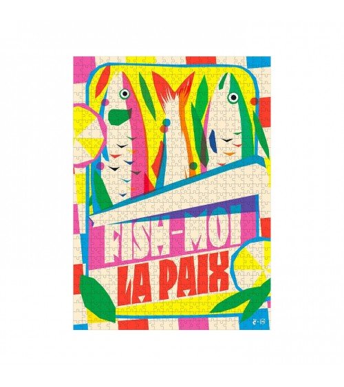Fish-moi la paix - Puzzle 1000 pezzi per adulti Piece & Love Kitatori
