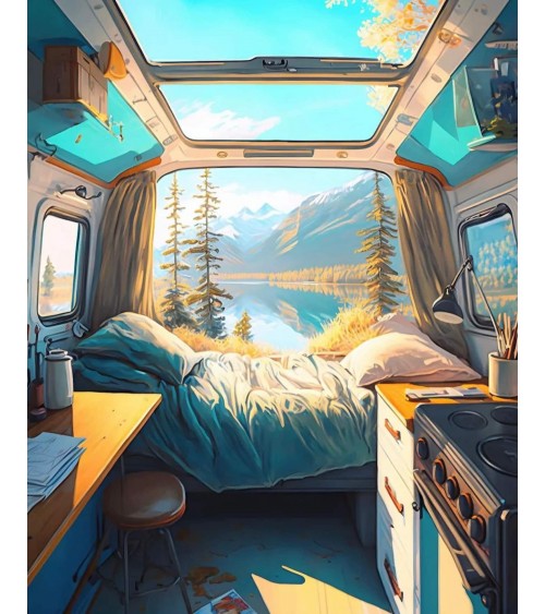 Van Life - Puzzle 1000 Teile für Erwachsene Piece & Love  coole lustige schöne puzzle kaufen shönes motiv