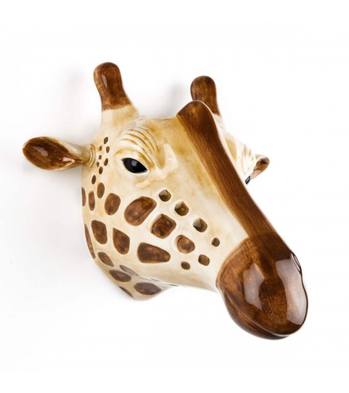 Girafe - Vase mural design en céramique Quail Ceramics design fleur décoratif original kitatori suisse