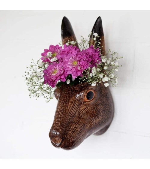 Lepre - Vaso da parete Quail Ceramics vasi eleganti per interni per fiori decorativi design kitatori svizzera