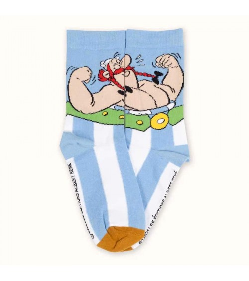 Obelix - Asterix and Obelix fun socks Label Chaussette funny crazy cute cool best pop socks for women men