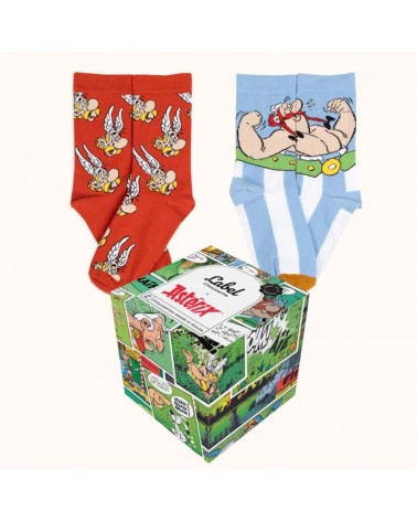 Obelix - Asterix and Obelix fun socks Label Chaussette funny crazy cute cool best pop socks for women men