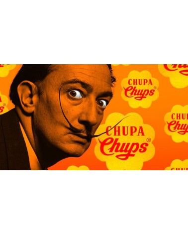 Chupa Chups - White sports socks with red stripes Label Chaussette funny crazy cute cool best pop socks for women men