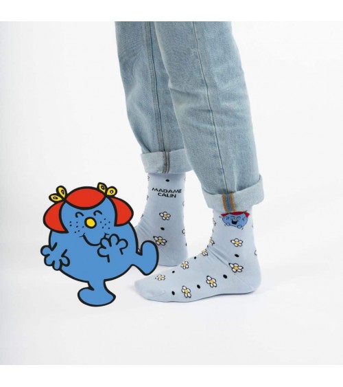 Madame Câlin - Chaussettes originales pour femme Monsieur Madame Label Chaussette jolies pour femme originales pour homme cha...