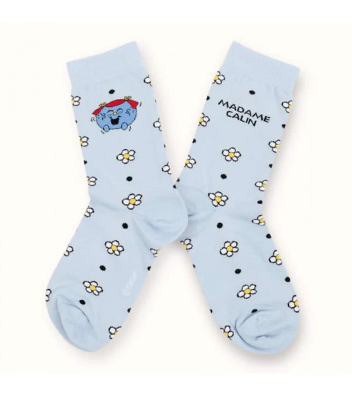 Piccola signorina Risate - Calzini originali da donna Label Chaussette calze da uomo per donna divertenti simpatici particolari