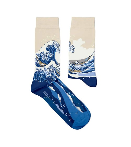 Hokusai, La grande onda di Kanagawa - Calze opere d'arte