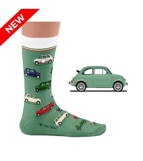 500 - Chaussettes originales Fiat 500 Heel Tread jolies pour femme originales pour homme chausset rigolotes drole Suisse