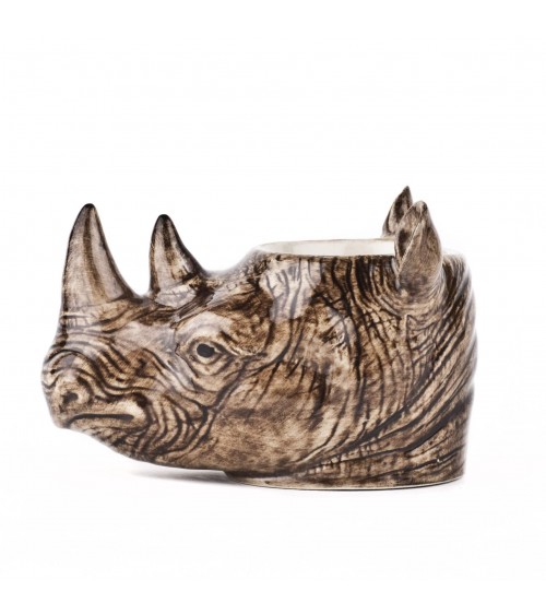 Rhinocéros - Coquetier original en céramique Quail Ceramics oeuf original design