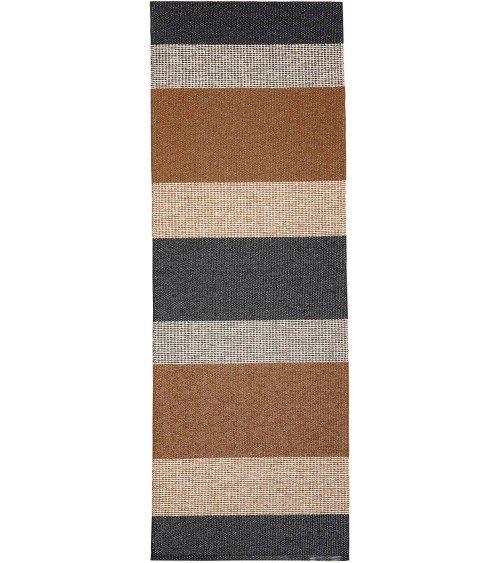 Tapis Vinyle - SEASONS Cacao Brita Sweden tapis scandinave en vinyle lavable en machine de cuisine exterieur salon couloir