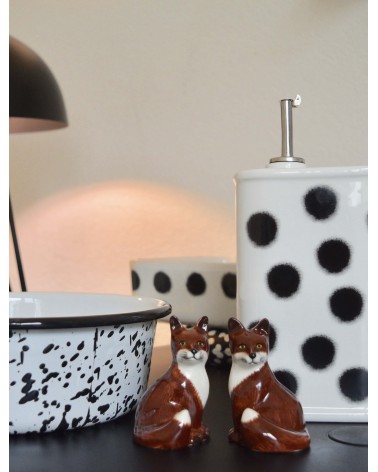 Renard - Salière et Poivrier Quail Ceramics design sel saliere poivrier salier poivrière