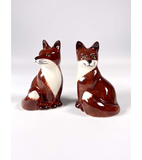 Fox - Salt and pepper shaker Quail Ceramics pots set shaker cute unique cool