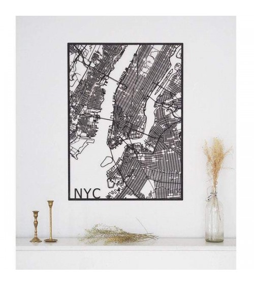 New-York - Moderne Wanddeko aus holz Papurino wanddeko holz moderne wohnzimmer kinderzimmer schweiz kaufen