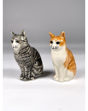 Patience & Squash - Katze Salz und Pfefferstreuer Quail Ceramics  pfeffer steuer salzpfeffersteuer set lustige kaufen