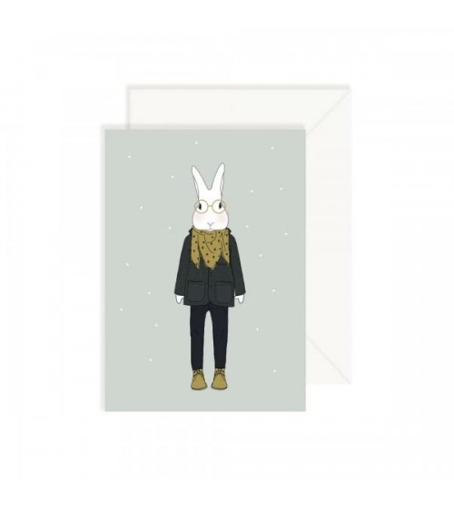 Biglietto d'auguri - Mister Camille in inverno My Lovely Thing spiritoso auguri buon compleanno matrimonio di nascita bimbo d...