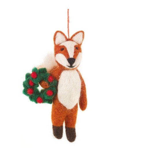 Finley la volpe festiva - Decorazione natale Felt so good Decorazioni natalizie eleganti particolari decoro natale decorazion...