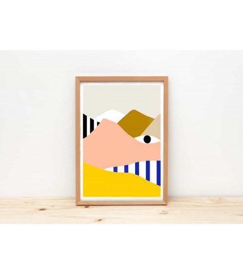 Oeil et Montagne - Poster Depeapa mural affiche posters muraux design deco salon cuisine chambre enfant