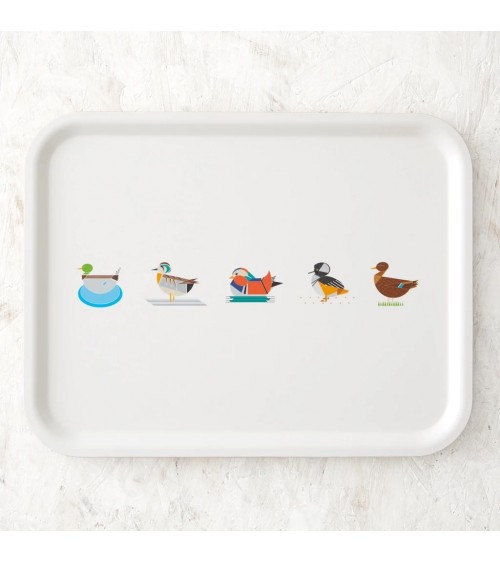 Canards - Plateau de service rectangulaire en bois Ellie Good illustration saladié service bois table apéritif apéro télé de ...