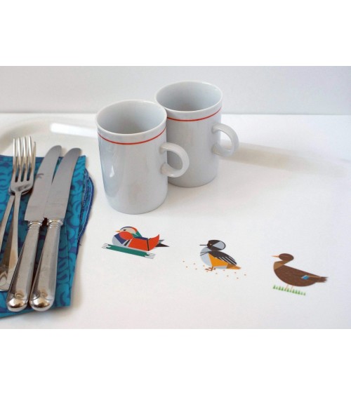 Enten - Tablett, Serviertablett aus holz, rechteckig Ellie Good illustration serviertablett salatschüssel holztablett servier...