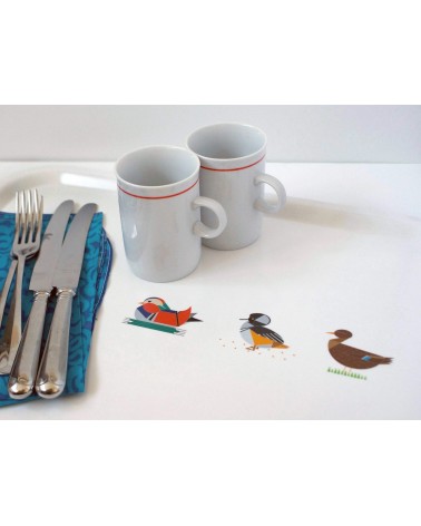 Enten - Tablett, Serviertablett aus holz, rechteckig Ellie Good illustration serviertablett salatschüssel holztablett servier...