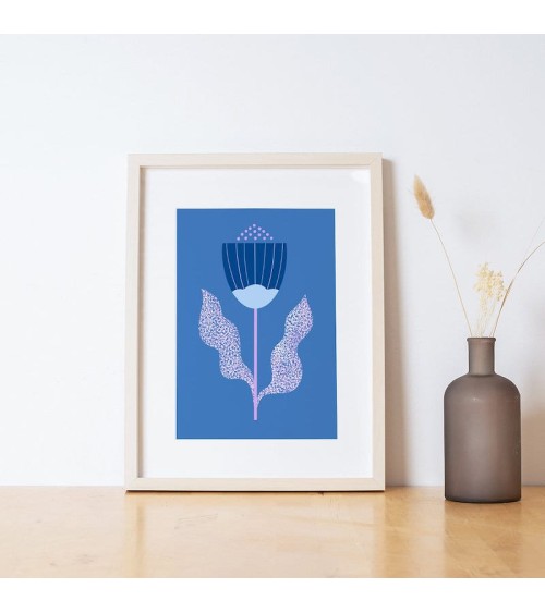 Fleur scandinave abstraite 1 - Poster Melissa Donne Studio mural affiche posters muraux design deco salon cuisine chambre enfant