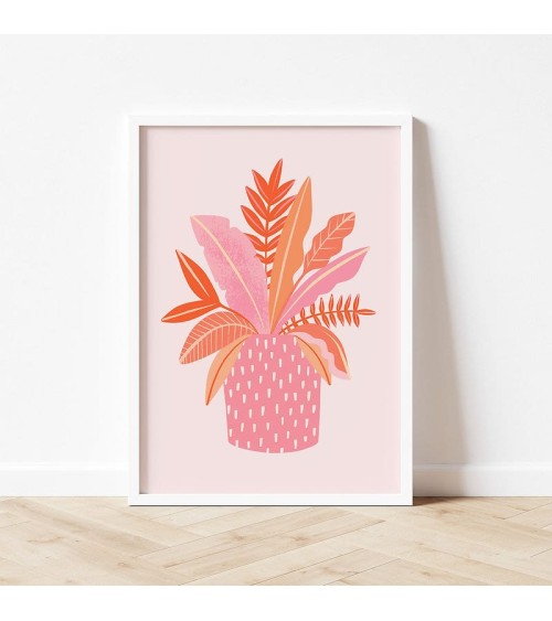 Art Print - Leaves in Patterned Pot Melissa Donne Studio office poster art prints poster shop stores wallart art poster designer