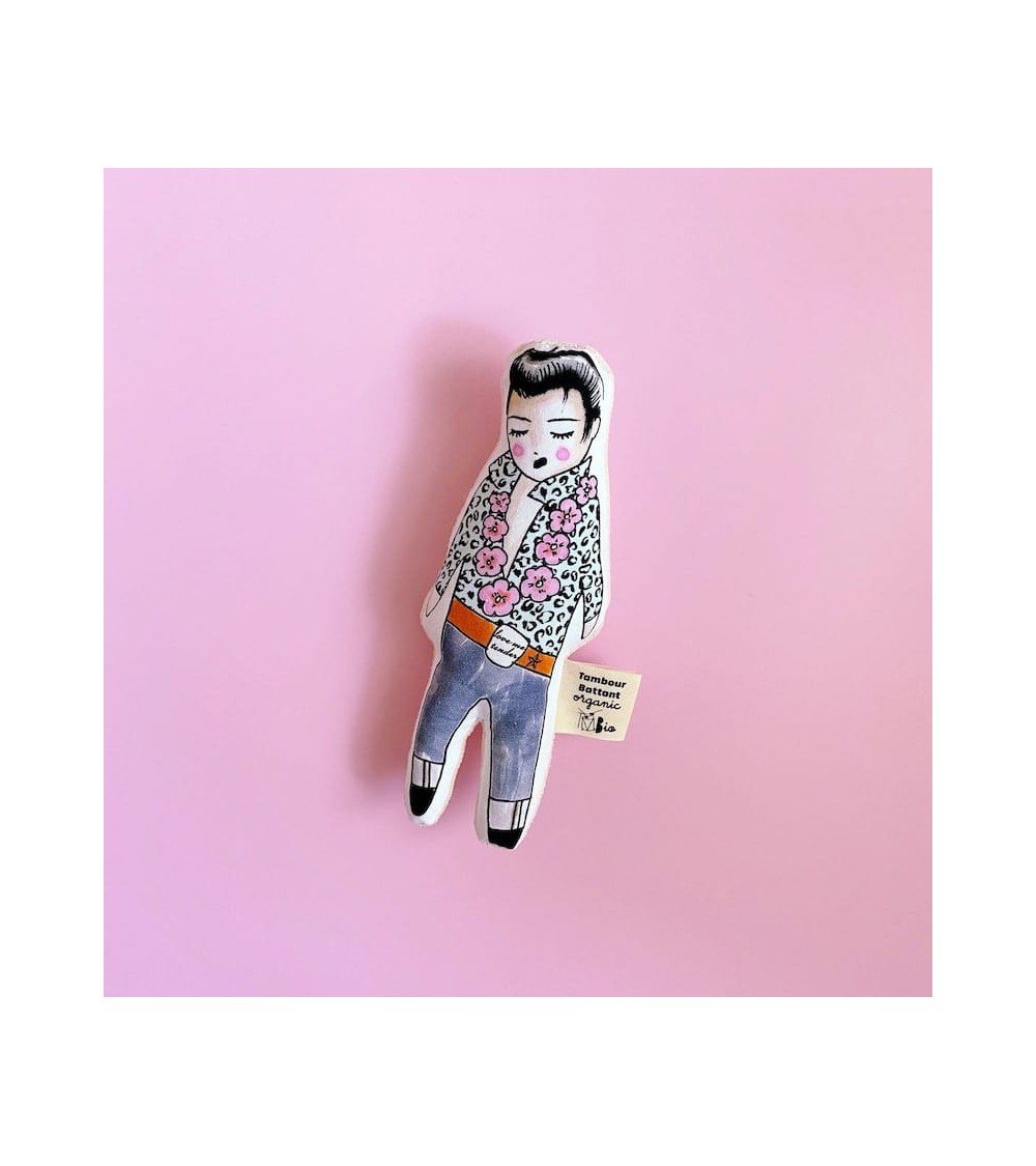 Babyrassel - Elvis Tambour Battant babyrassel rassel für babys schmusetuch schnuffeltuch